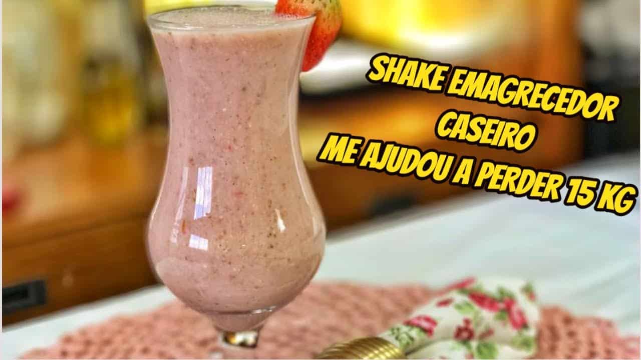 Shake para emagrecer de aveia, canela e cacau